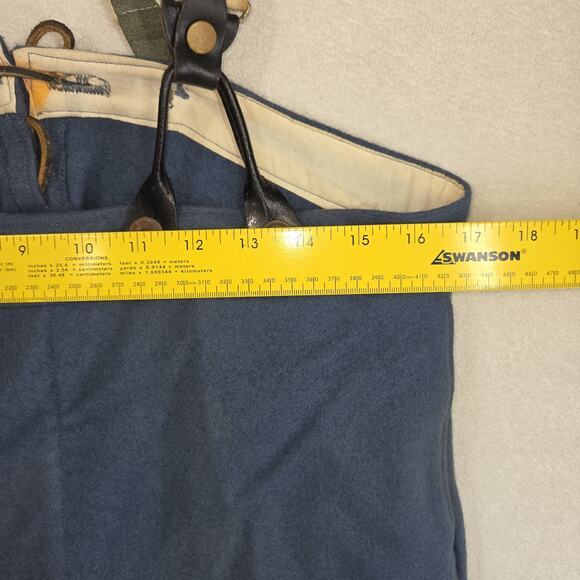 Vtg Civil War Pants Suspenders Military Blue Union Infantry Wool USA Military - Picture 2 of 10